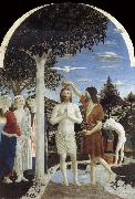 Piero della Francesca THe Baptism of Christ oil painting